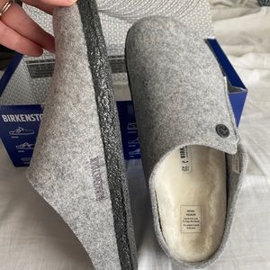 Birkenstock slipper. Never worn. New with box.